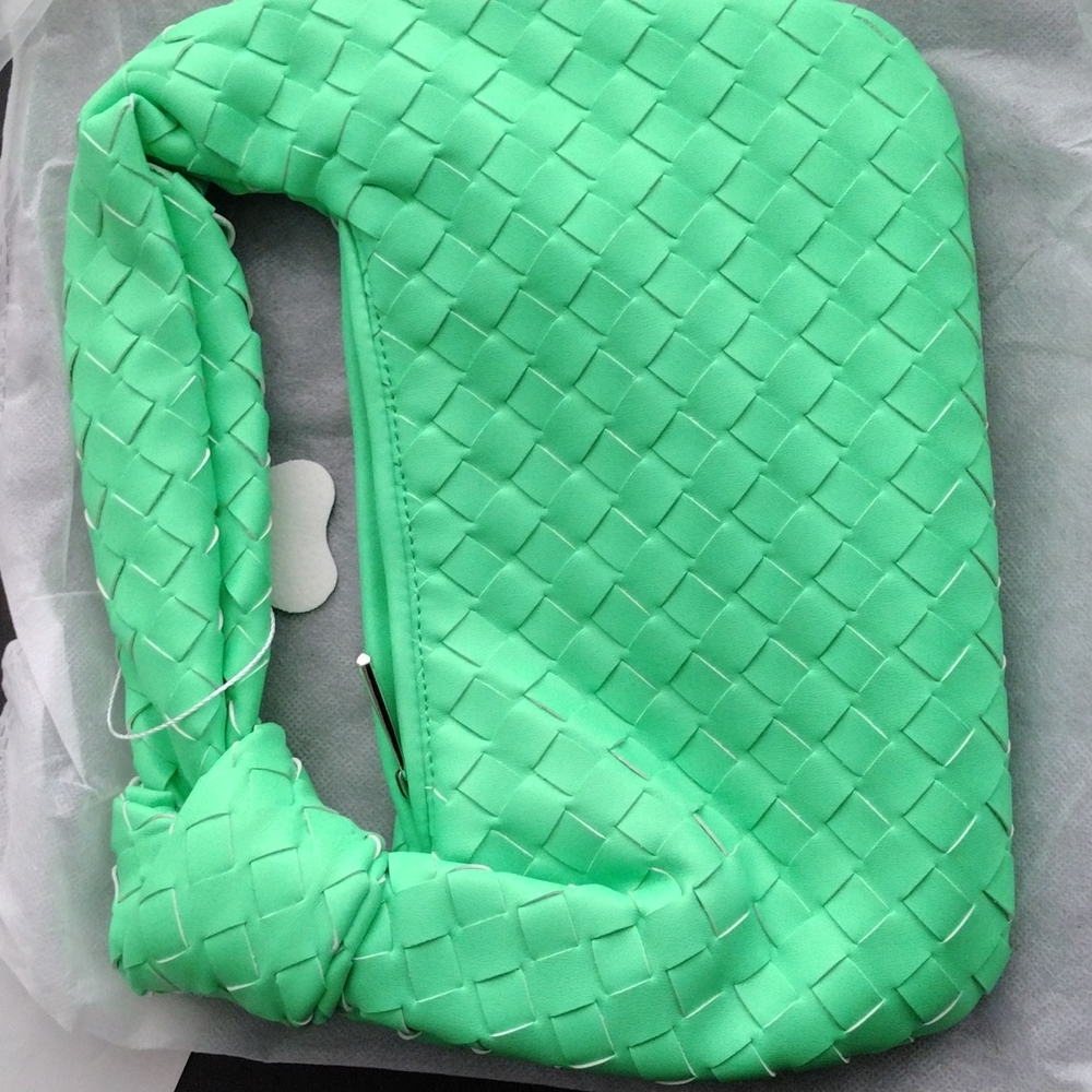 Green Woven Handbag